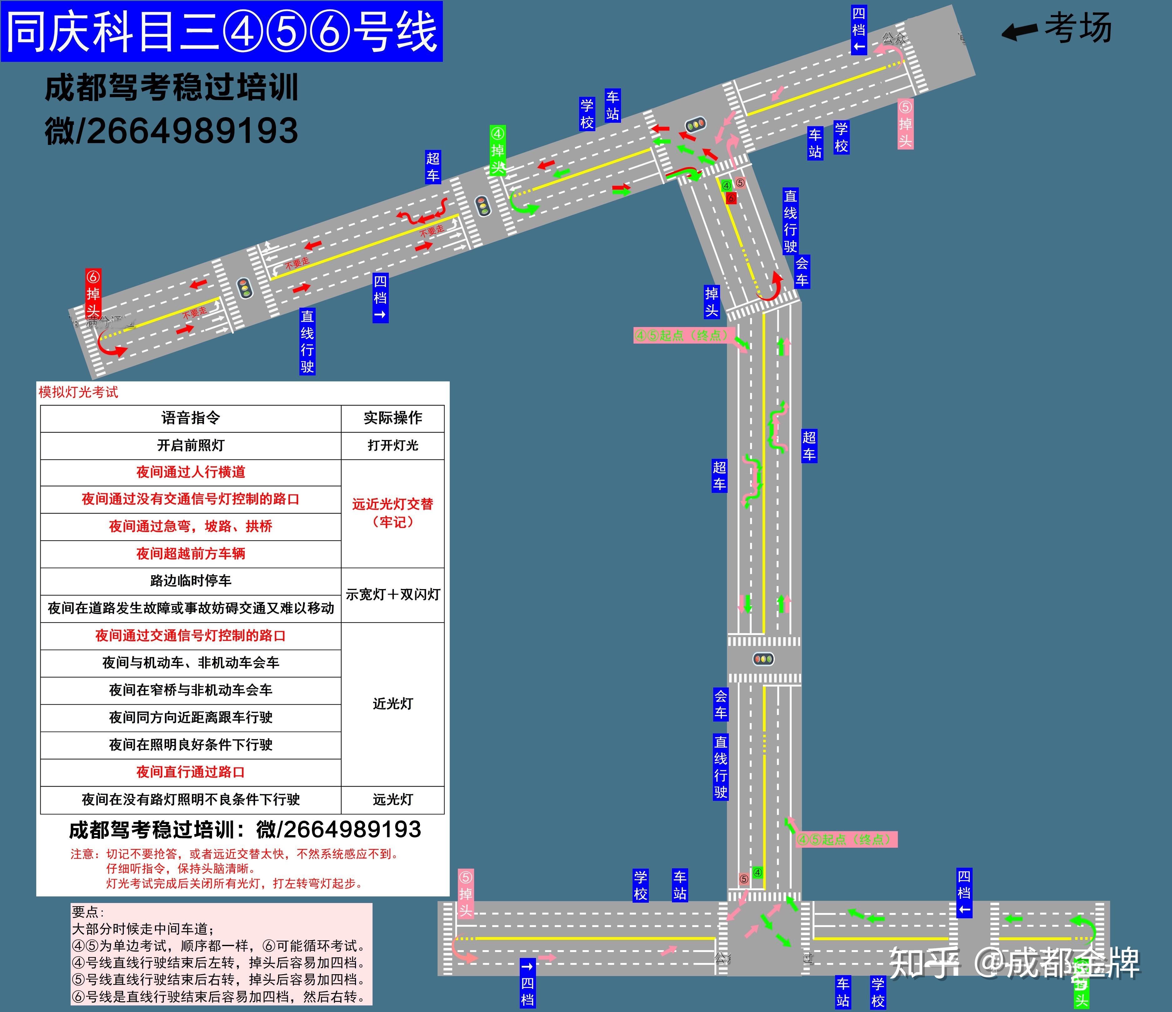 复盛考场最新版路线图详解